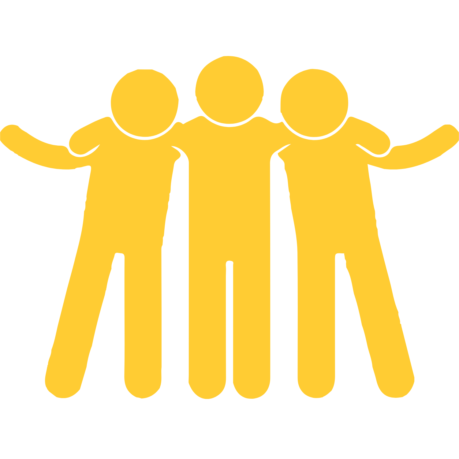 Imagen de tres amigos que van a hacer un escape room junto